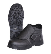Ботинки сварщика зимние С-ТИТАН, кожа, ПКП, иск.мех, Нитрил