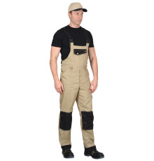 Полукомбинезон С-ВЕСТ-ВОРК бежевый с черным