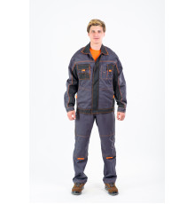 Костюм БРЕНД-2 т.серый/черный (Большие размеры)