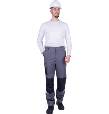 Брюки ТУРБО SAFETY мужские летние сер/крас/чер (БРЮ 401)