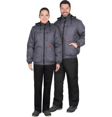 Куртка С-ПРАГА-ЛЮКС тёмно-серый баклажан