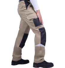 Брюки ТУРБО SAFETY мужские летние беж/т.сер (БРЮ 405)