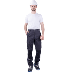 Брюки ТУРБО SAFETY мужские летние сер/чер (БРЮ 1604)