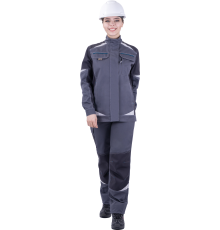 Куртка ТУРБО SAFETY летняя женская сер/т.сер (КУР 690)