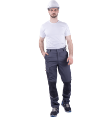 Брюки ТУРБО SAFETY мужские летние серый/темно-серый (БРЮ 1603)