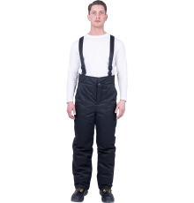 Брюки ЗАЩИТА зимние черные ( БРЮ 400)