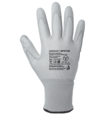 Перчатки антистат.полиэстр с карб.волокном ПУ арт. ArmProtect NPS100