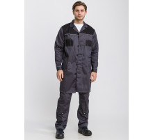 Халат ИТР БРЕНД  мужской серый/черный