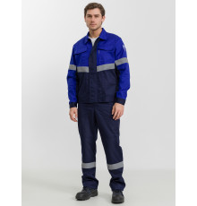 Костюм ВИРАЖ-АНТИСТАТ М мужской т.синий/василек