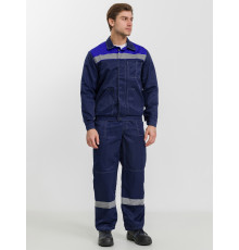 Костюм ЛЕГИОН-2 т.синий/вас./ЦЕНТУРИОН-2 (Комплект: куртка и полукомб.)