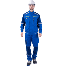 Куртка ТУРБО SAFETY летняя мужская вас/синий (КУР 1602)