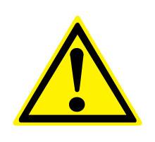 Знак W09 "Внимание опасность!" (Пластик, 200 х 200)