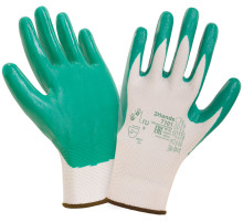 Перчатки нейлоновые с нитриловым покрытием (арт.7101)