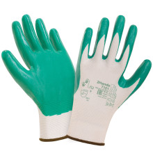 Перчатки нейлоновые с нитриловым покрытием (арт.7101)