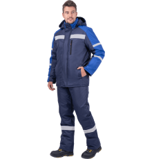 Куртка РОУД (Кур 203) зимняя т.синий/василек