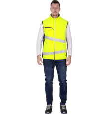 Жилет мужской утепленный ACTIVE флуоресцентный желтый/синий (ЖИЛ 005)