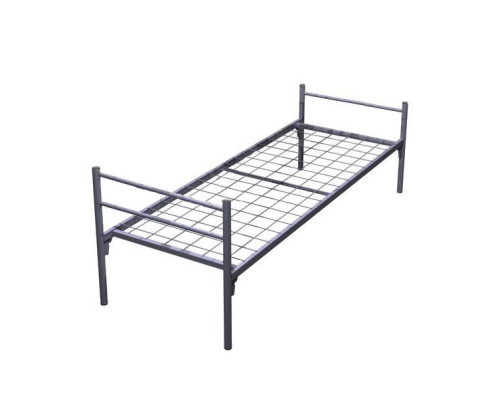 Кровать металлическая одноярусная (ЭКОНОМ)