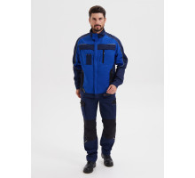 Костюм КОСТА куртка+брюки, цв. синий/василёк/чёрный (тк.Tomboy)