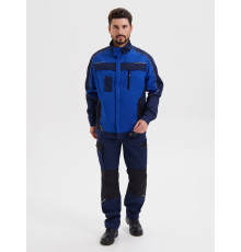 Костюм КОСТА куртка+брюки, цв. синий/василёк/чёрный (тк.Tomboy)