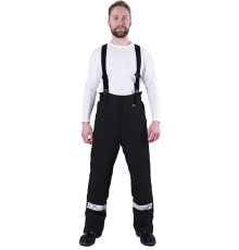 Брюки ХАЙ-ТЕК SAFETY зимние черные (БРЮ 216)