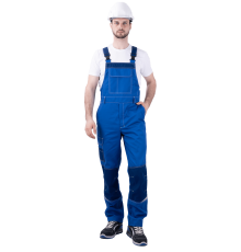 Полукомбинезон ТУРБО SAFETY летний мужской вас/синий (КОМ 667)