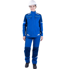 Куртка ТУРБО SAFETY летняя женская вас/синий (КУР 691)