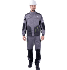 Куртка ЭДВАНС мужская летняя серый/темно-серый/черный (КУР 687)