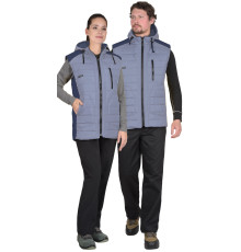 Жилет С-УРБАН голубой с синим