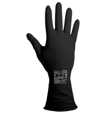 Перчатки КЩС тип 1 (К80,Щ40,0,7мм) латексные с напылением. арт. ArmProtect  LX-510