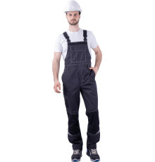 Полукомбинезон ТУРБО SAFETY летний мужской т.сер/чер (КОМ 669)