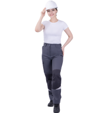 Брюки ТУРБО SAFETY летние женские сер/т.сер (БРЮ 619)