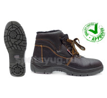 Ботинки ПИОНЕР кожаные утепленные с композитным подноском (ПУ+ПУ)