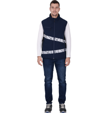 Жилет мужской утепленный ACTIVE  синий/черный (ЖИЛ 303)