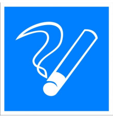 Знак D03 "МЕСТО ДЛЯ КУРЕНИЯ" (самокл. 200х200)