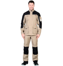 Куртка С-ВЕСТ-ВОРК удлиненная бежевый с черным