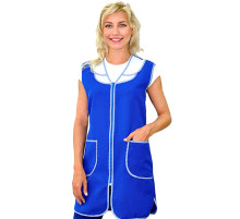 Сарафан РОМАШКА тк.габардин (василек/белый)