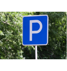 Знак дорожный ПАРКОВКА (парковочное место) 6.4, B-700 мм, шариковая пленка Тип-А, метал 0.8 мм