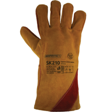 Краги спилковые пятипалые утепленные (мутон) усил.ладонь кевл.нить арт. ArmProtect SK210