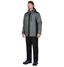 Куртка С-УРБАН утепленная серая с черным