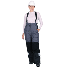 Брюки ЭДВАНС зимние женские сер/т.сер/чер (БРЮ 234)