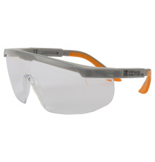 Очки открытые с боковой защитой и регулировкой, прозрачные линзы JSG-9901