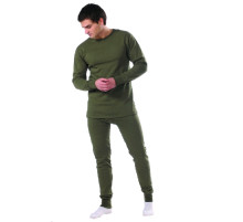 Белье нательное утепл. оливковое