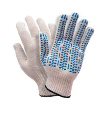 Перчатки 10 класс (6 нитей) с ПВХ Люкс (С) с точечным покрытием ПРОТЕКТОР