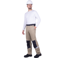 Брюки ТУРБО SAFETY мужские летние вас/синий (БРЮ 1602)