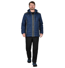 Куртка С-УРБАН утепленная синяя с серым