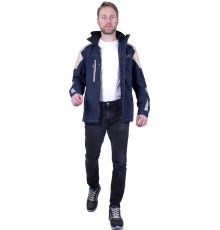 Куртка-штормовка РЕСПЕКТ (Кур 907) (синий/бежевый)