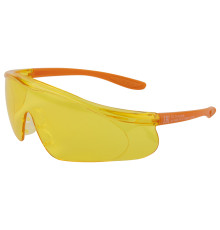 Очки открытые с панорамным обзором, мягкий носовой упор, защитное покрытие, янтарные линзы JSG-7912A