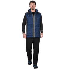 Жилет С-УРБАН синий с серым