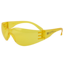 Очки открытые с панорамным обзором, защитное покрытие, янтарные линзы  JSG-8712A