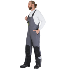 Полукомбинезон ЭДВАНС зимний сер/т.сер/чер (Пком 533)